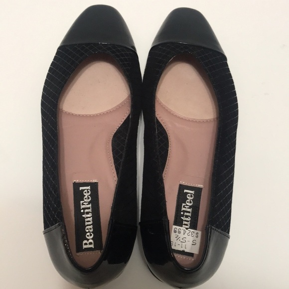NWT BeautiFeel Black Flats - Picture 9 of 13